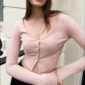 Aritzia Santorini Cardigan in Pink